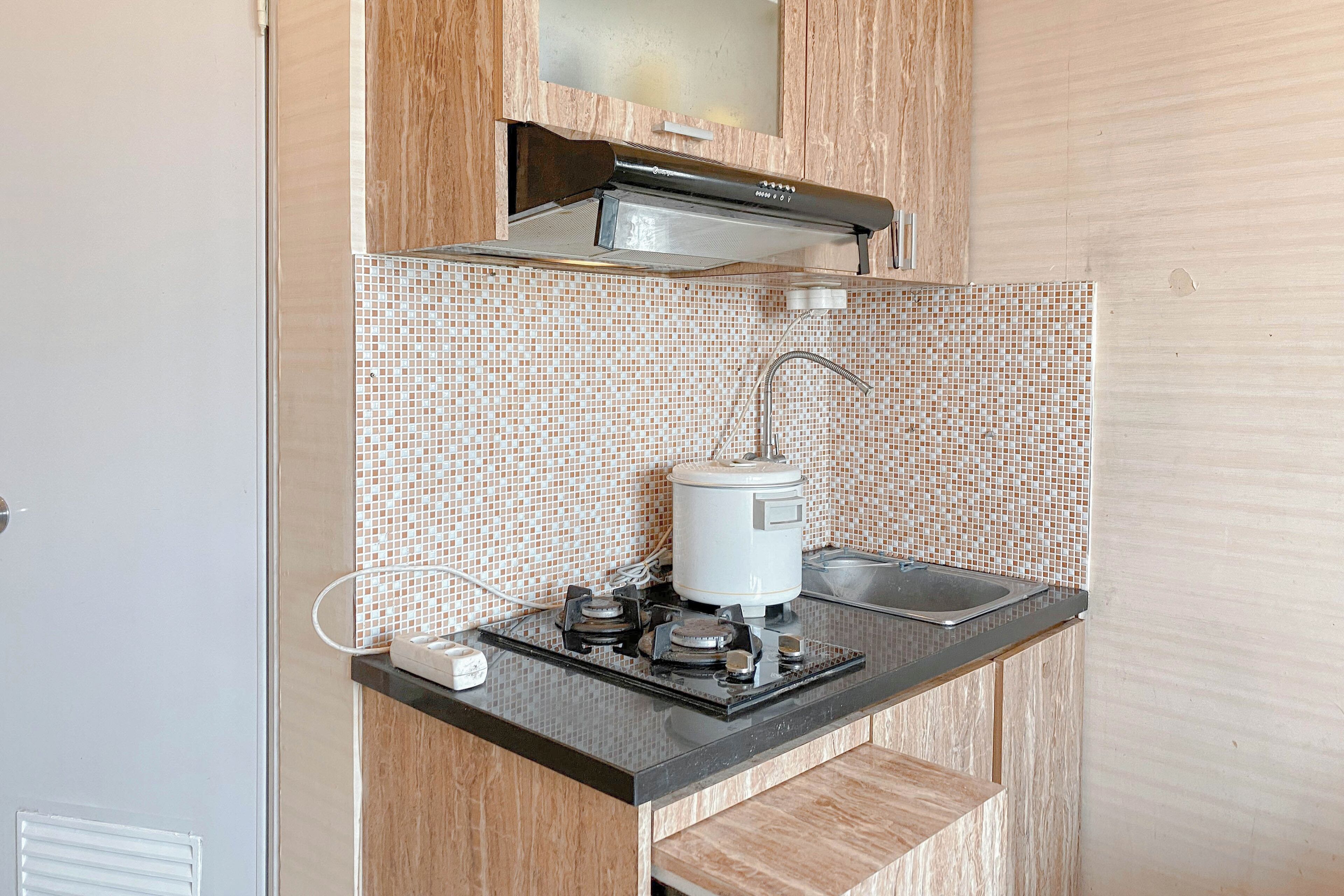 Apartamento luxo | Cozinha privada | Geladeira grande, cooktop