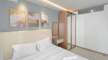 Apartemen Deluks | 2 kamar tidur, meja kerja, dan Wi-Fi gratis