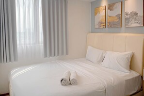 Apartemen Deluks | 2 kamar tidur, meja kerja, dan Wi-Fi gratis