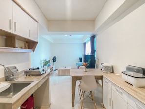 Deluxe Apartment | Private kitchen - Homey And Spacious 2Br At Meikarta Apartment (Cikarang)