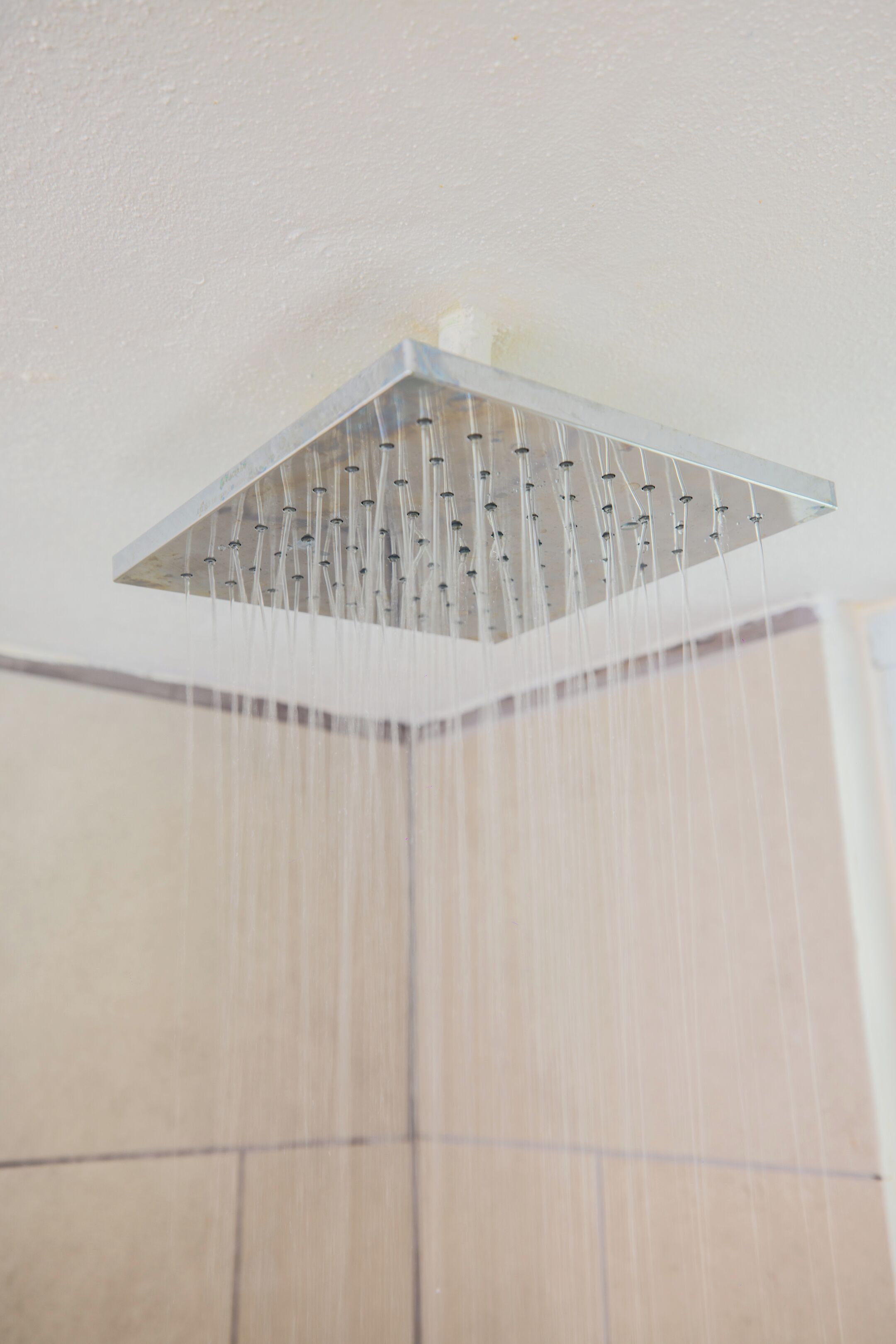 A showerhead with multiple nozzles.