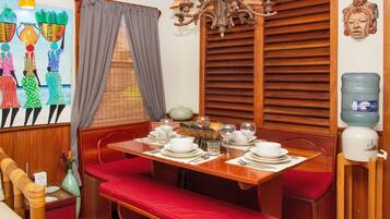 Standard Villa, Balcony, Beach View | Dining