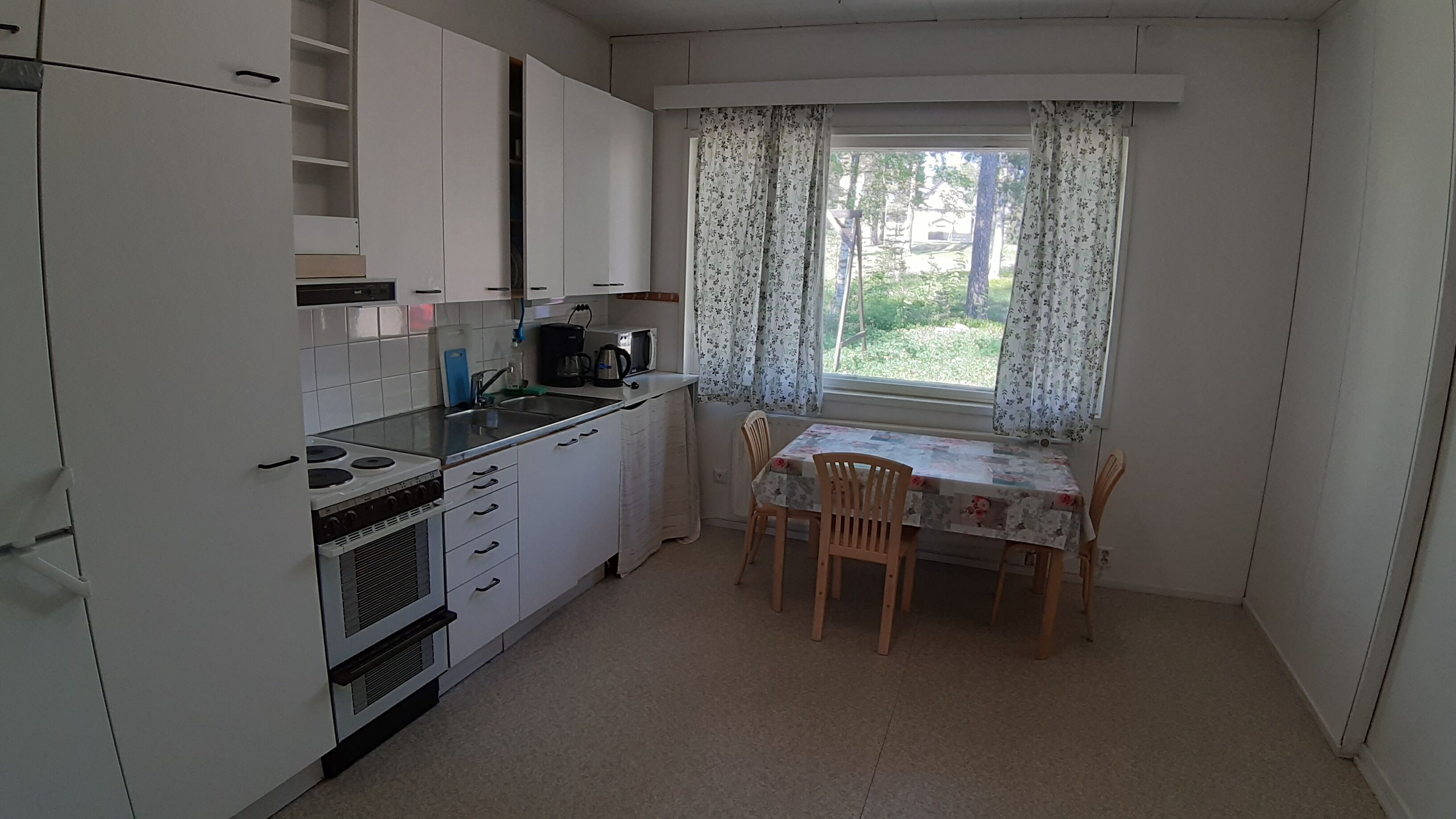 Apartment, Lake View, Ground Floor | Private kitchen | Fridge, microwave, oven, stovetop