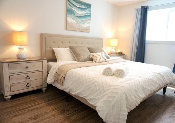 1 dormitorio, cuna de viaje, wifi gratis y ropa de cama