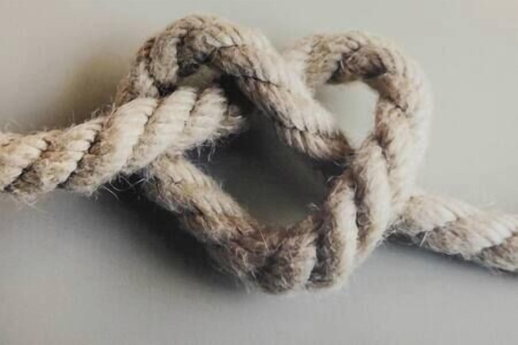 Een knoop in een touw.
