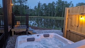 Terrace/patio - 26 Modern Tiny Home w/ Hot Tub! - Modern Tiny Home w/ Hot Tub! (Milroy)