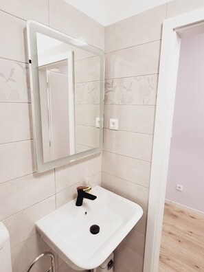 Hair dryer, towels, soap, shampoo - Cozy 1-bedroom apartment in welcoming Zagreb with fitness room, WiFi (Zagreb)