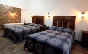 Hypo-allergenic bedding, desk, laptop workspace, iron/ironing board