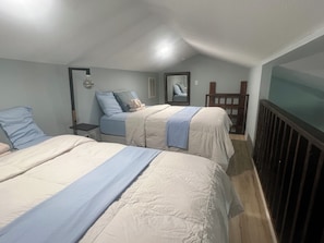 2 bedrooms, bed sheets