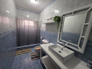 Towels, soap, toilet paper
