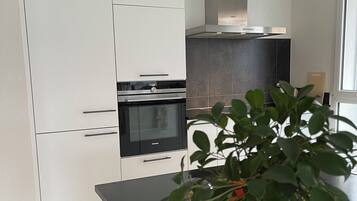 Réfrigérateur, micro-ondes, plaque de cuisson