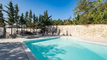 Una piscina riscaldata