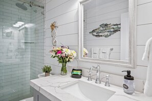 Hair dryer, towels