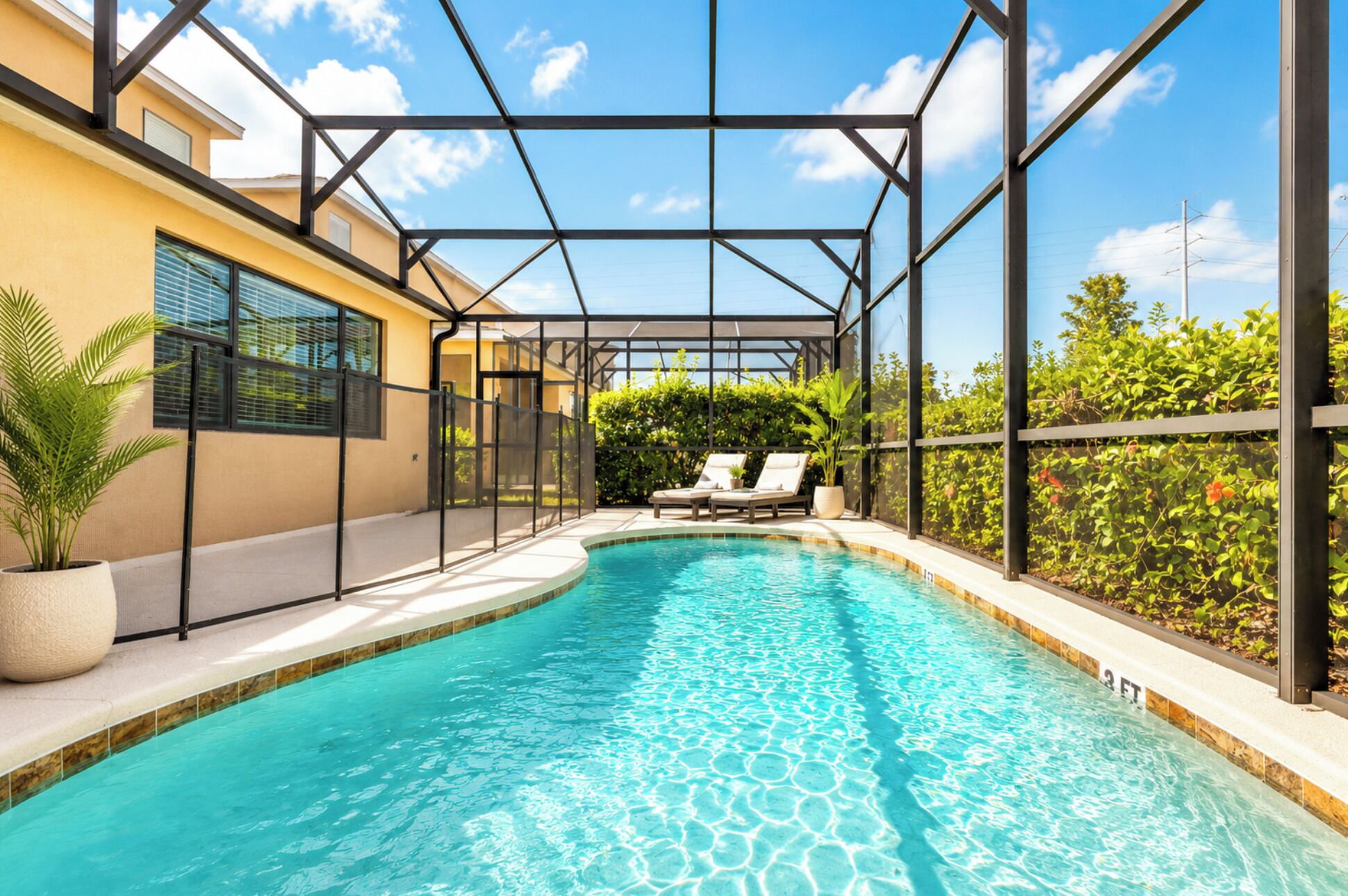 A heated pool