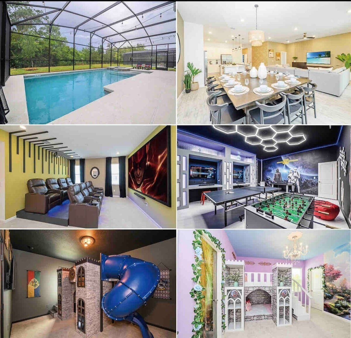 Brand New 12BR Disney Mansion/Pool/Spa/Game Room