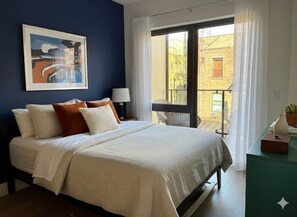 1 bedroom, iron/ironing board, WiFi, bed sheets - Luxury in Little Italy: 2 bedroom-Private Balcony (New York)