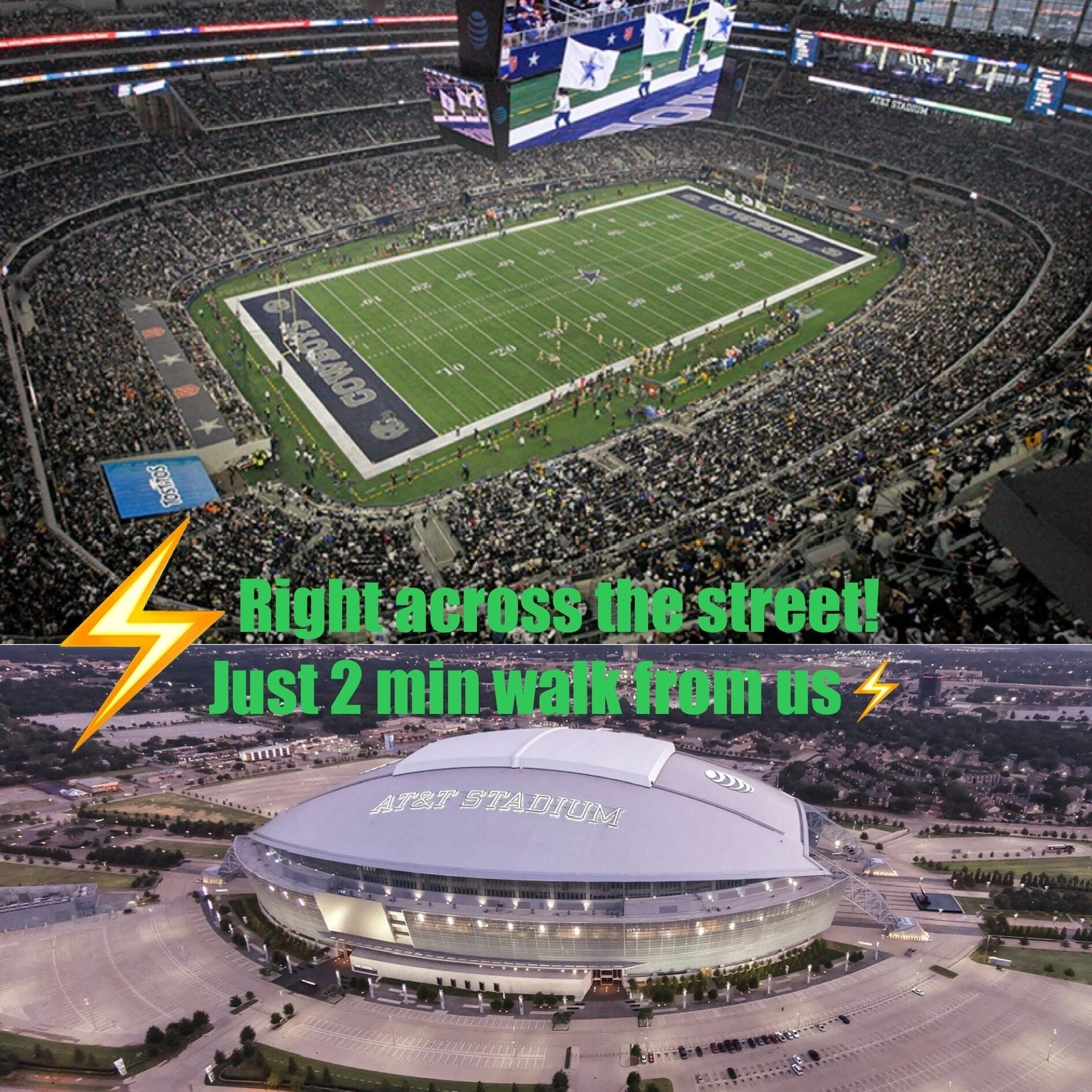 Inviting 2 Min To AT&T Stadium Sleeps 6 FREE Parking