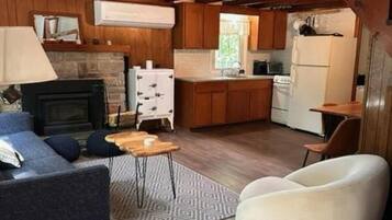 Smart TV, fireplace, video games