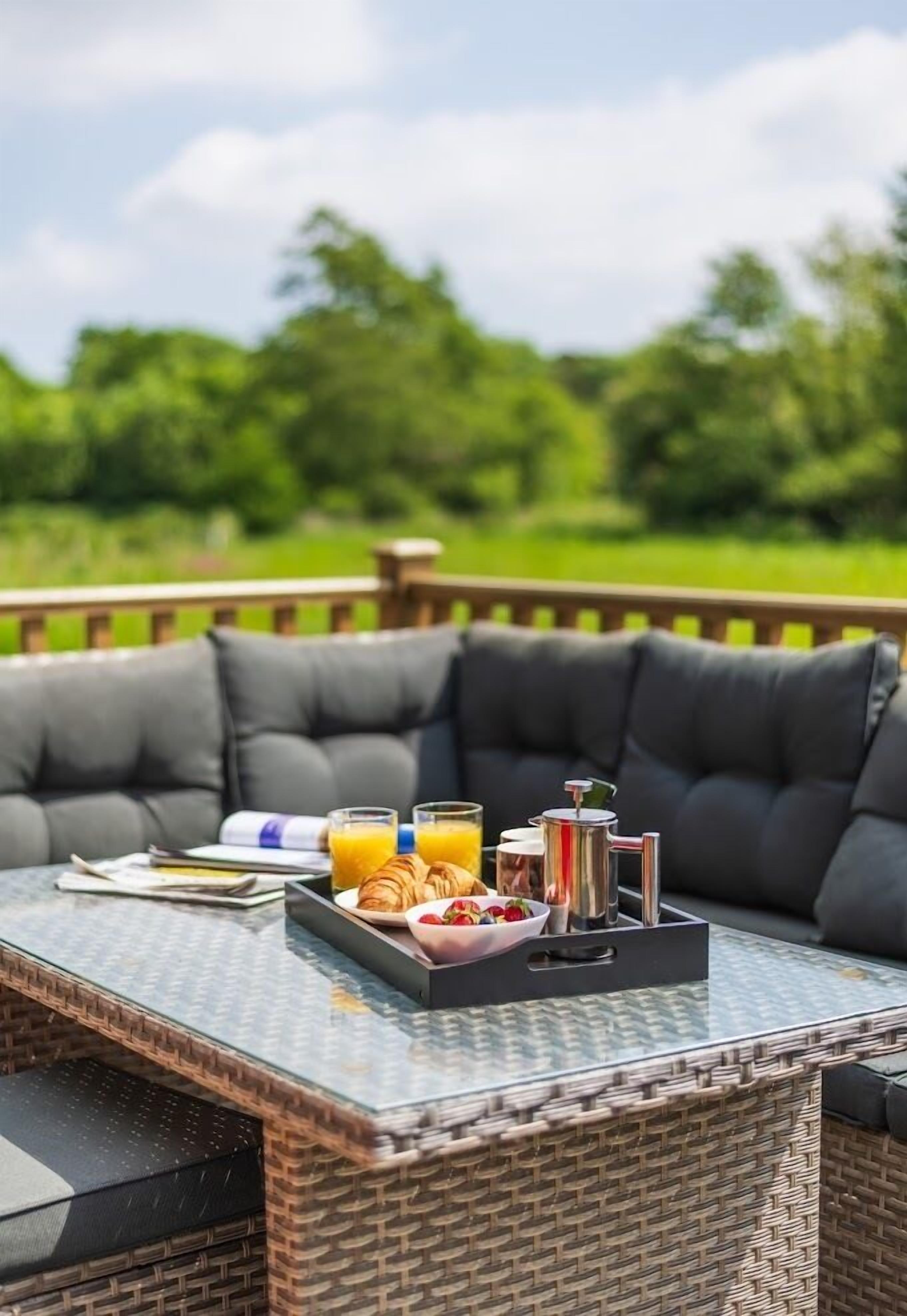Premium Cabin, Private Bathroom, Courtyard View (Sleeps 2-6 - Mezzanine) | Terrace/patio