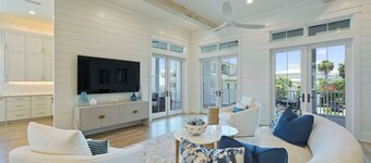 Pompano Paradise - 30A Vacation House with Ocean Views, Private Pool & Golf Cart