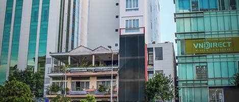 Façana frontal de l'allotjament