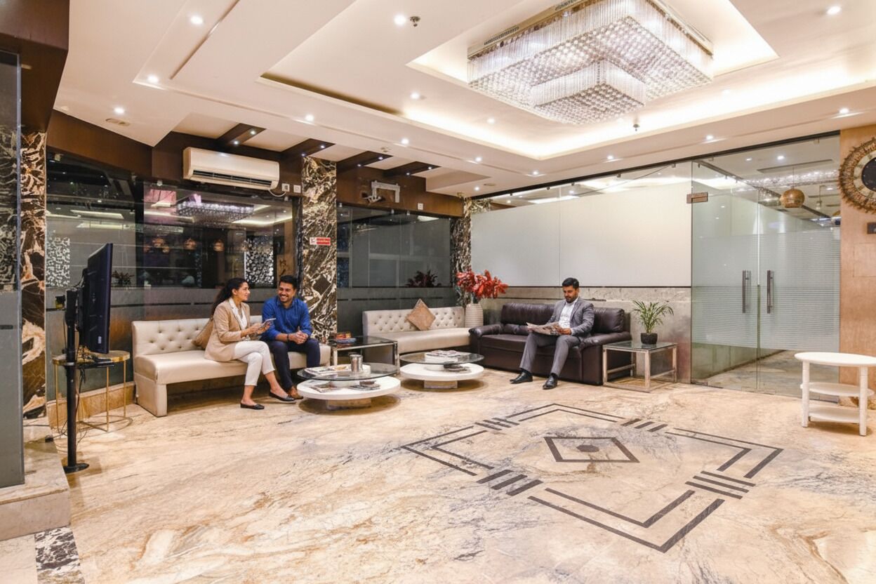 Sala de estar en el lobby