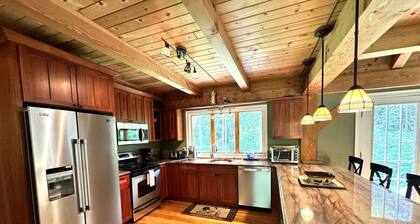 Timber frame home with A/C