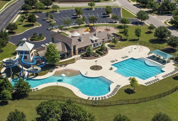 Pool - Cozy 4-bedroom house in Austin’s backyard!With a community pool and gym! (Manor)