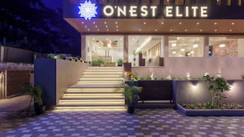 Overnatningsstedets indgangsparti