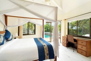 3 bedrooms, WiFi, bed sheets - Villa Q]Private Pool/3 Bedrooms Villa/Walk to beach (Chang Wat Surat Thani)