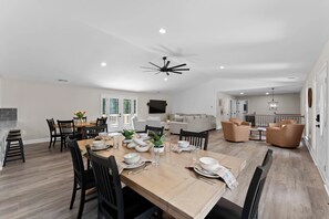 Dining - Lakefront Retreat with Private Dock, Pool, Game Room | Sleeps 18 (Mooresville)