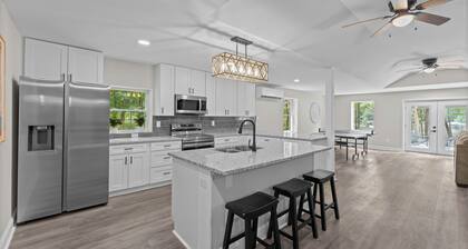 Lakefront Retreat with Private Dock, Pool, Game Room | Sleeps 18