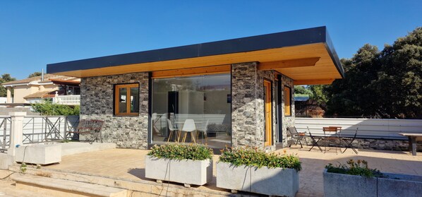 Terrace/patio - Studio Modern Swimming Pool Barbecue Couples Friends Gym Sauna (MD)