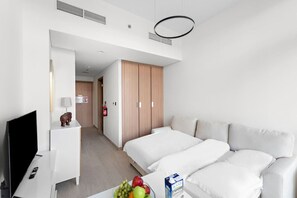 1 chambre, fer et planche Ă repasser, Wi-Fi, literie fournie