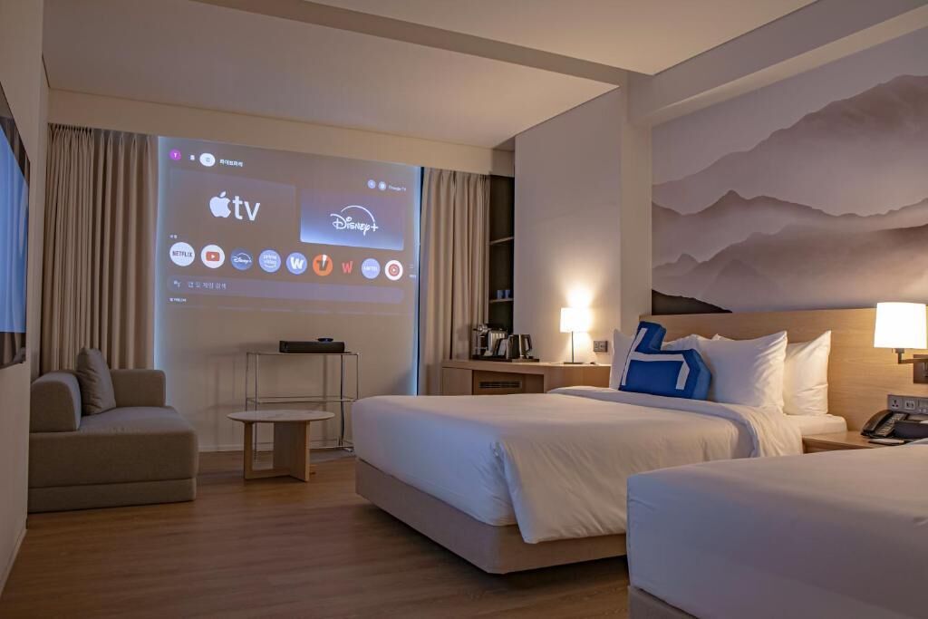 Couette en duvet d'oie, surmatelas, minibar