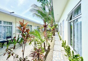 Deluxe-Doppelzimmer | Blick auf den Garten