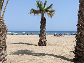 On the beach