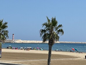 On the beach
