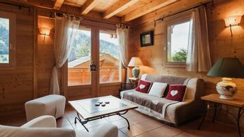 Télévision, cheminée