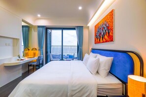 1 室のベッドルーム、低刺激性寝具、ミニバー、防音設備