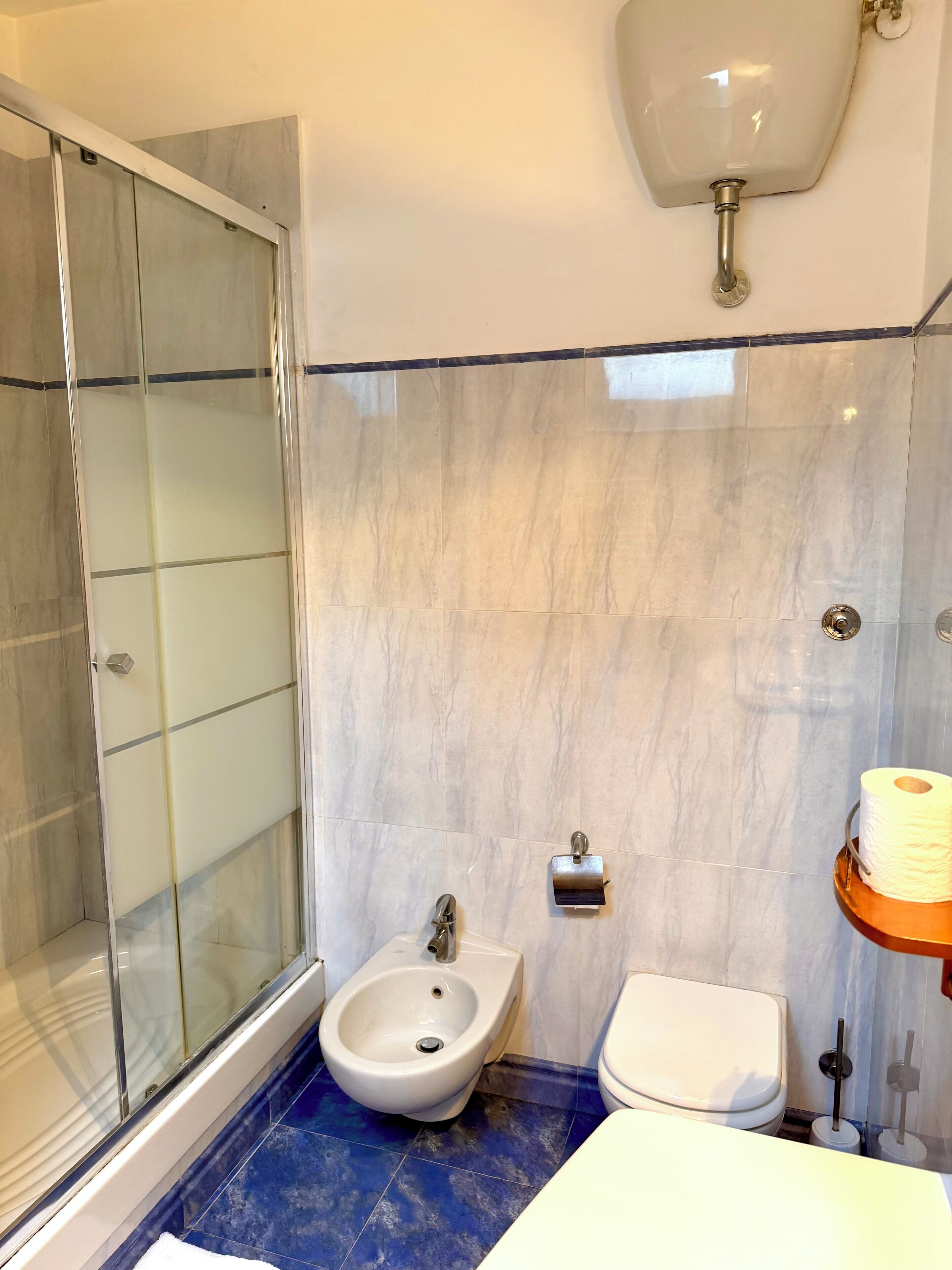 Habitación doble estándar | Baño | Secadora de cabello, bidet, toallas, jabón 