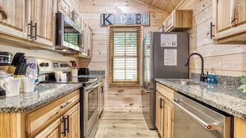 Fridge, microwave, coffee/tea maker