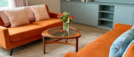 Smart TV, books, stereo