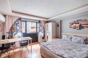 1 makuuhuone, silitysrauta/-lauta, ilmainen Wi-Fi, vuodevaatteet