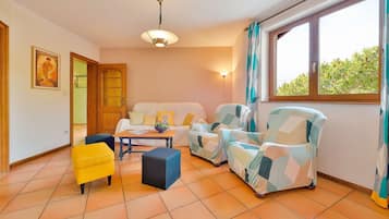 TV, fireplace, DVD player, books