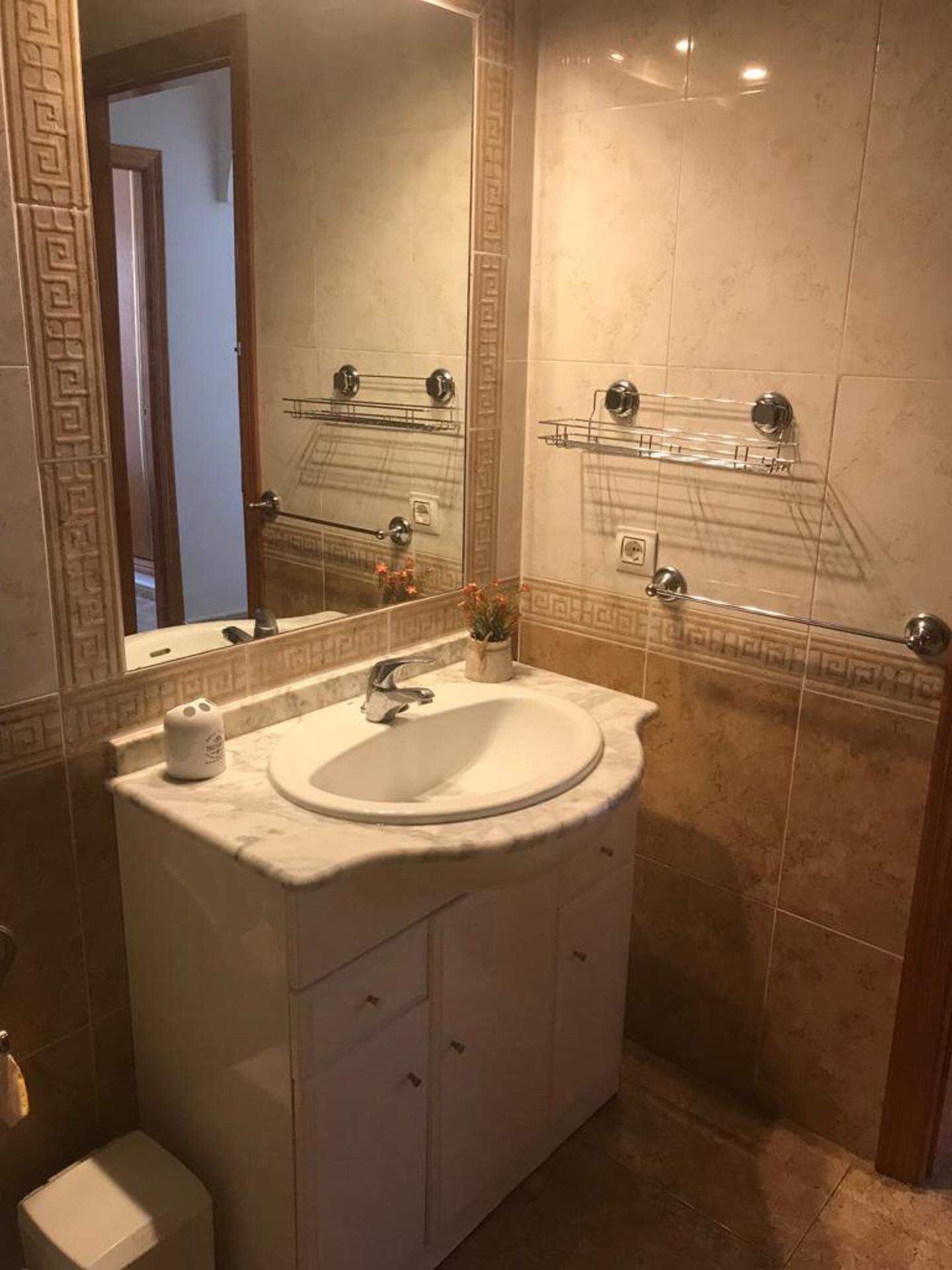 Apartment | Bathroom | Combined shower/tub, deep soaking tub, towels, toilet paper