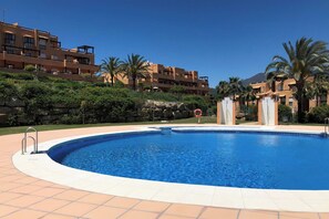 Outdoor pool - Seaview 2 Bed Apartment Sleeps 4 - Terrace - Pool (Casares)