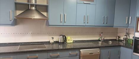 Apartment | Private kitchen | Fridge, microwave, oven, stovetop