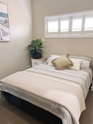 3 bedrooms, iron/ironing board, travel cot, WiFi