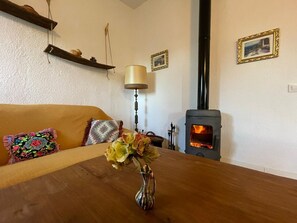 Cottage | Living area | TV, fireplace